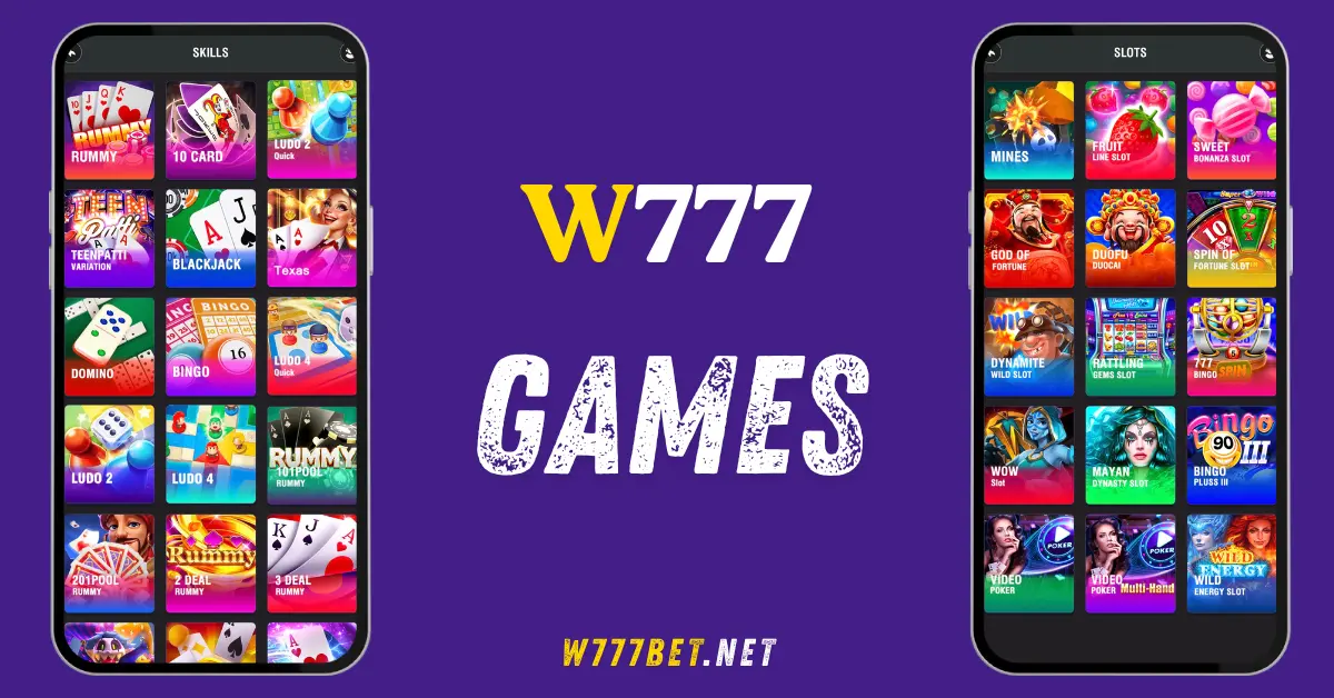 Slot games in W777