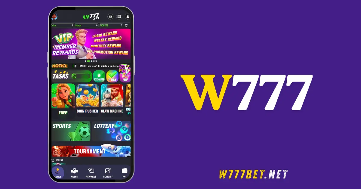 W777 game main interface